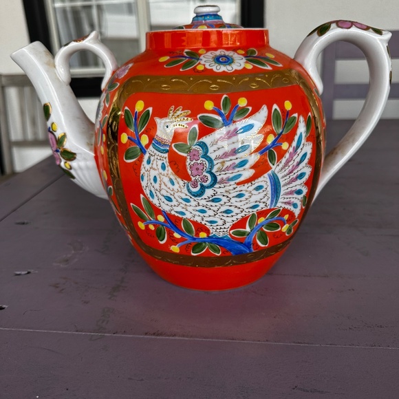 White Bird 6ps Tea Set Hand Made by C Medvedev 1972 - Picture 13 of 13